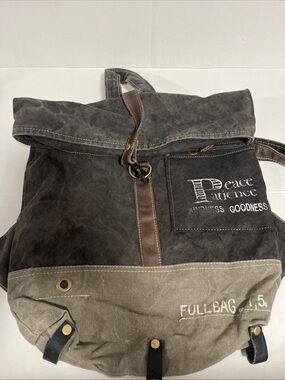Peace patience kindness goodness Roll-Top unisex Backpack